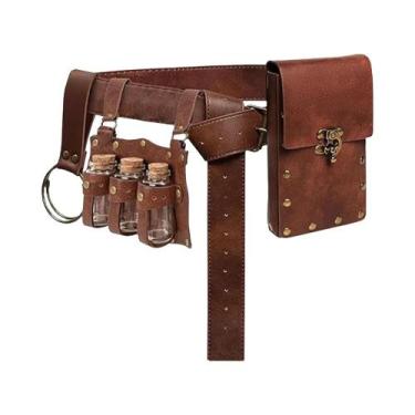 Imagem de Acessórios De Fantasia Medieval Renascentista: Bolsa De Couro Para Cin