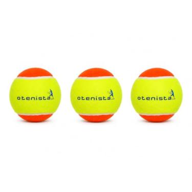 Imagem de Bola de Tênis Infantil Estágio 2 Laranja, Kit 3 Unidades