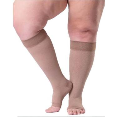 Imagem de Meia 3/4 Reduce Sigvaris 30-40 mmHg Aberta Bege XG3