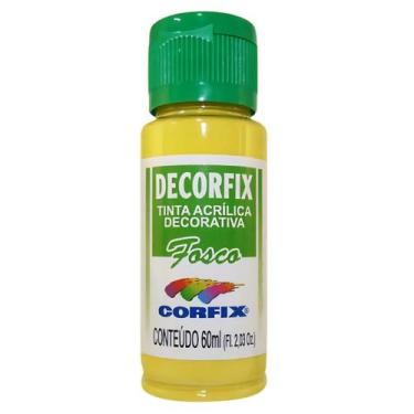 Imagem de Tinta Acrilica Fosca Decorfix Corfix 60ml - Selecione a Cor, 607-AMARE