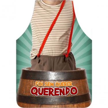 Imagem de Avental Personalizado Homem Desenho Chaves 100% Poliéster Divertido para Churrasco e Festas Lugar de Mulher e no Tanque