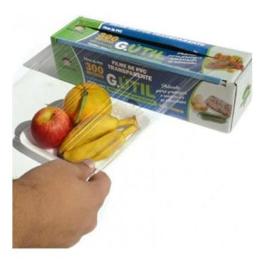 Imagem de Filme Pvc Cx C/ Serrilhas - 38cm X 300m - Guarufilme - Sem marca