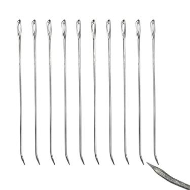 Imagem de 10 Agulha de Mão Sacaria Costura Saco Juta Estopa Tapeçaria