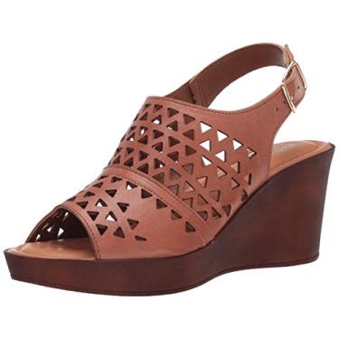 Imagem de Bella Vita Sandália plataforma feminina, Couro de uísque, 6.5