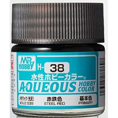 Imagem de Mr. Hobby – Garrafa de aço metálico vermelho GSI cor aquosa 10 ml # H38