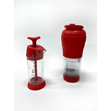 Imagem de Kit Cafeteira Pressca + Espumador de Leite - Vermelho
