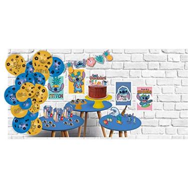 Imagem de KIT FESTA STITCH COM 89 PEÇAS