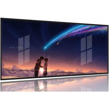 Imagem de Quadro Decorativo Anime 130x60 Moldura Preta 2x2