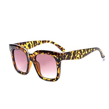 Imagem de Óculos de Sol Quadrados Grandes Pretos Transparentes Mulheres Gradiente Estilo de Verão Clássico Óculos de Sol Feminino Quadrado Grande Oculos De Sol, Concha de Tartaruga