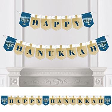 Imagem de Happy Hanukkah - Chanukah Bunting Banner - Menorah Party Decorations