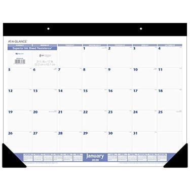 Imagem de Calendário de mesa AT-A-GLANCE 2020, bloco de mesa, 61 x 48 cm, volume, azul/cinza (SW23000), Nova Edição 2020, Standard
