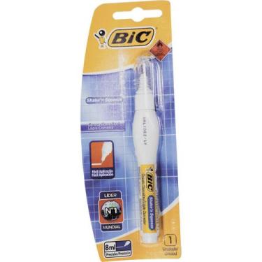 BIC WOSQP11 Wite-Out Shake 'n Squeeze Correction Pen, 8 ml, White