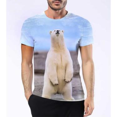 Imagem de Camisa Camiseta Urso Polar Caçador Ártico Gelo Mamífero 9 - Estilo Kra