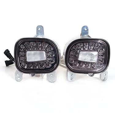Imagem de JESYMBX Para Jeep Renegade 2015-2019 Refletores de para-choque traseiro, 1 par de lâmpadas traseiras de neblina traseiras de reserva, luzes de ré, lentes fumê