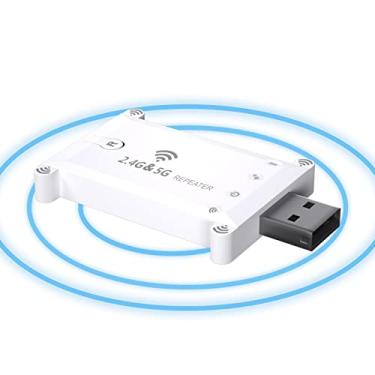 Imagem de Repetidor Wi-Fi | Adaptador Wifi Conecta Até 8 Dispositivos - WiFi Dongle 5 GHz/866 Mbps + 2,4 GHz/300 Mbps Para Windows, XP, SO, adaptador sem fio
