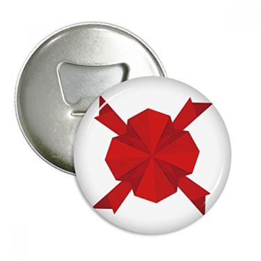 Imagem de Emblema multifuncional com ímã de geladeira, estampa abstrata, decoração natalina, origami, decoração de Natal