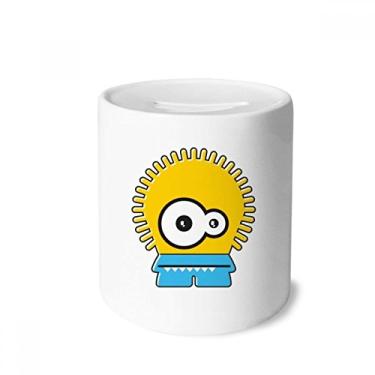 Imagem de DIYthinker Universe Alien and Monster Yellow Alien Money Box Ceramic Coin Case Piggy Bank Gift