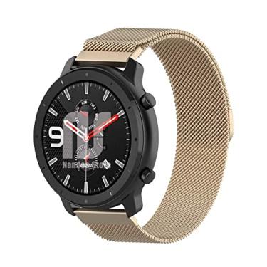 Imagem de Pulseiras NSmart compatíveis com Amazfit GTR 47MM / GTR 2 / GTR 2e / GTR 3 / GTR 4 (Champagne)