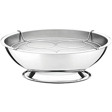 Imagem de Conjunto de Champanheiras 3 peças Tramontina Service em Aço Inox com Suporte para 4 Garrafas 36 cm 12,4 L
