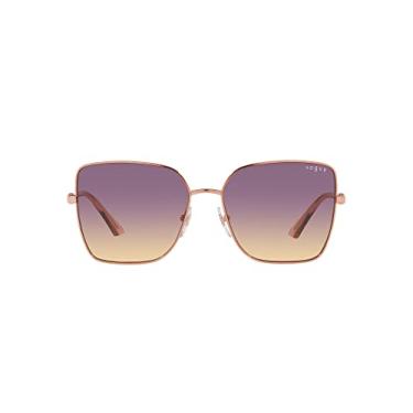 Imagem de Óculos de Sol Vogue Eyewear 0VO4199S 515270 Tam 58 / Rose Gold - Lentes Roxo Gradiente