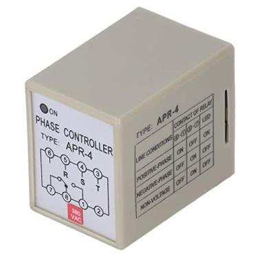 Imagem de Proteção de Fase, Controlador de relé à Prova d'água 5A, Pino de Conversão de Corrente de Trabalho Nominal, Caixa Retardadora de Chamas de 8 Pinos para Dispositivos (380V)