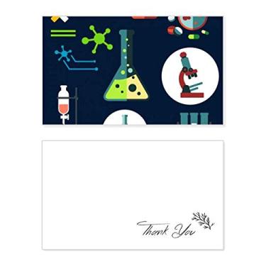 Imagem de Tubo de teste cônico de química cartão de agradecimento aniversário aniversário comemorações casamento agradecimento