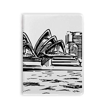 Imagem de Caderno de desenho da casa de ópera de Sydney da Austrália, capa de goma