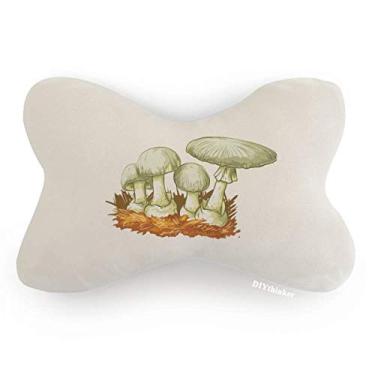 Imagem de DIYthinker Delicious Fresh Cogumelo Ilustração Carro Acabamento Pescoço Decoração Almofada Almofada Almofada Almofada