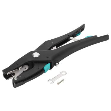 Imagem de Alicate de rebote automático e durável, furador de orelha, design ergonômico preto, fácil de operar, cabra para ovelhas, vaca, porco, animais