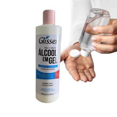 Imagem de Alcool Em Gel 70% Higienizador De Mãos C/ Aloe Vera - 500ml - Glisser