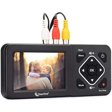Imagem de ClearClick Conversor de vídeo para digital 2.0 (segunda geração) - Grave vídeo de videocassetes, fitas VHS, AV, RCA, Hi8, filmadora, DVD, sistemas de jogos [requer videocassete/filmadora e fitas]