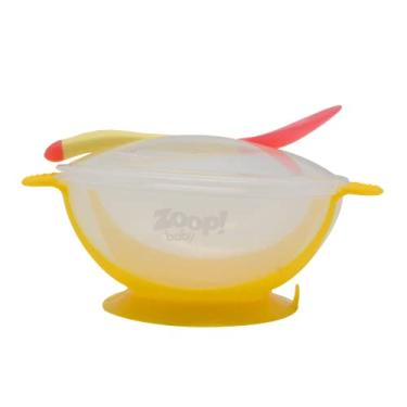 Imagem de Kit Bowl com Tampa e Talher Rosa Zoop Toys