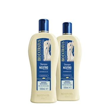 Imagem de kit 2 Shampoo Brilho Natural Neutro 500 ml Bio Extratus