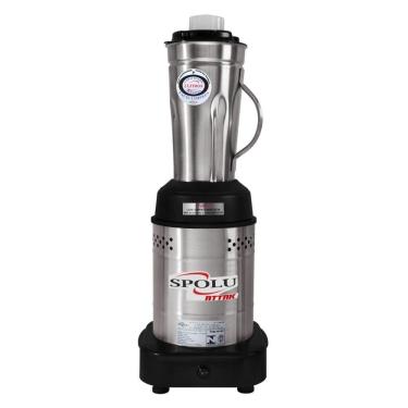Imagem de Liquidificador Baixa Rotação 2 Litros Inox Attak Bivolt Spolu