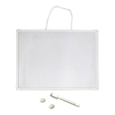 Imagem de Lousa Branca Magnética Grande 50x35cm Caneta e Apagador