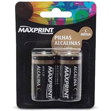 Imagem de Pilha Alcalina Maxprint C Média 1,5V ­ c/ 2
