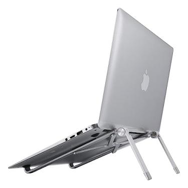 Imagem de Geonav Suporte Dobrável para Notebooks até 16 polegadas & Tablets, em alumínio, SUPNOTE, Prata