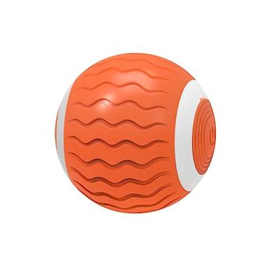 Imagem de Brinquedos de gato interativos para gatos de interior, brinquedo de animal de estimação silencioso, recarregável por USB, brinquedo de gato, laranja