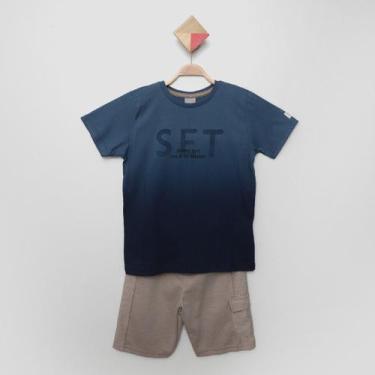 Imagem de Conjunto Infantil Curto Colorittá Summer Days Camiseta E Bermuda Menin