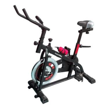 Imagem de Bicicleta Ergométrica Spinning Importway 8Kg Vermelha Ciclismo Sem Sai