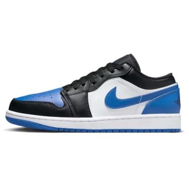 Imagem de Nike Tênis masculino Air Jordan 1 Low, Branco/azul royal-preto-branco, 8