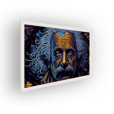 Imagem de Quadro Decorativo MDF 20x28 c/ Moldura Purple Einstein