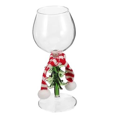 Imagem de Ciieeo 1 Conjunto Copos de vinho de Natal Copos de vinho de vidro colorido Cálices de decoração de árvore de Natal taças de vinho de férias copos de vinho coloridos copos de água manual