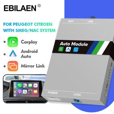 Imagem de EBILAEN-sem fio Android Auto Carplay  caixa do módulo  relação do espelho  SMEG  NAC  Picasso C4