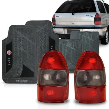 Imagem de Kit Lanterna Palio Wekeend 97 A 99 Fume + Jogo Tapete Fiat