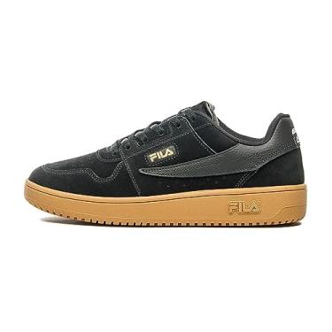 Imagem de Tenis Fila Acd Classic se Masculino Casual Camurça Conforto Cor:Preto;Tamanho:40