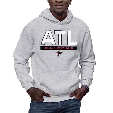 Imagem de Hybrid Sports NFL - Atlanta Falcons - City Block - Moletom com capuz masculino e feminino - Tamanho Pequeno