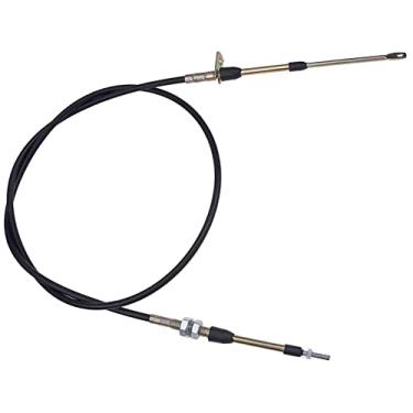 Imagem de LSSOCH Cabo de câmbio de 1,5 m de comprimento extremidade de ilhó 80605 compatível com cabo de câmbio de desempenho pesado automotivo B&M Af72-1001 BMM-80605 0,25 cm de diâmetro externo preto
