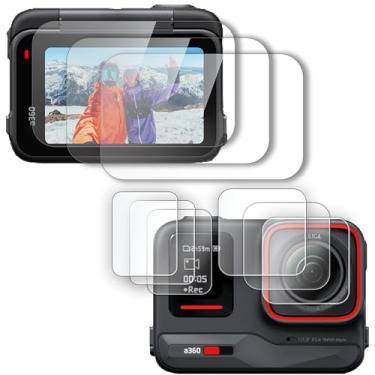 Imagem de FiTSTILL Protetor de tela LCD e lente aplicável para Insta360 Ace (3 unidades), capa de tela de vidro temperado de 0,28 mm para acessórios de câmera nsta 360 Ace, Ultra HD, rigidez 9H, resistente a arranhões