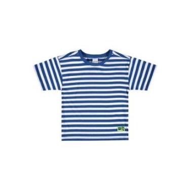 Imagem de Camiseta Infantil Menino Malwee Tradicional Listrada-Masculino